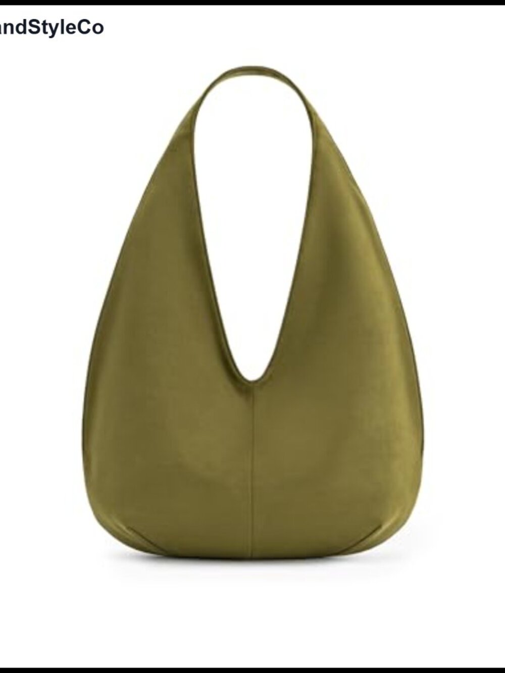 Faux Suede Hobo Shoulder Bag with Magnetic Closure Fits iPad